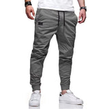 Men's Casual Sports Jogger Pants with Multi-Pocket Design